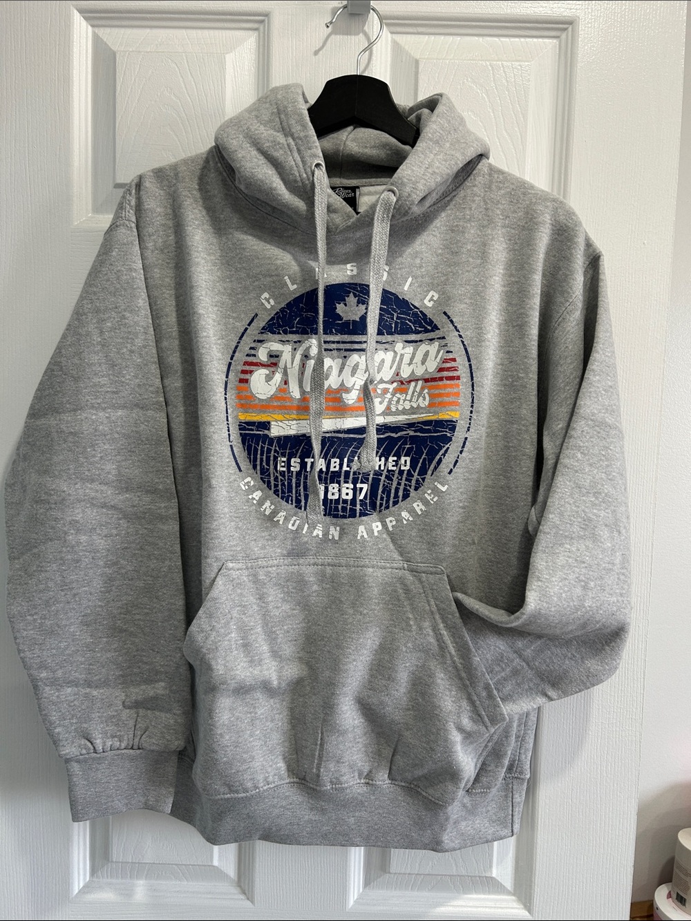 Niagara Falls Grey Graphic Hoodie - Women’s Casual Pullover